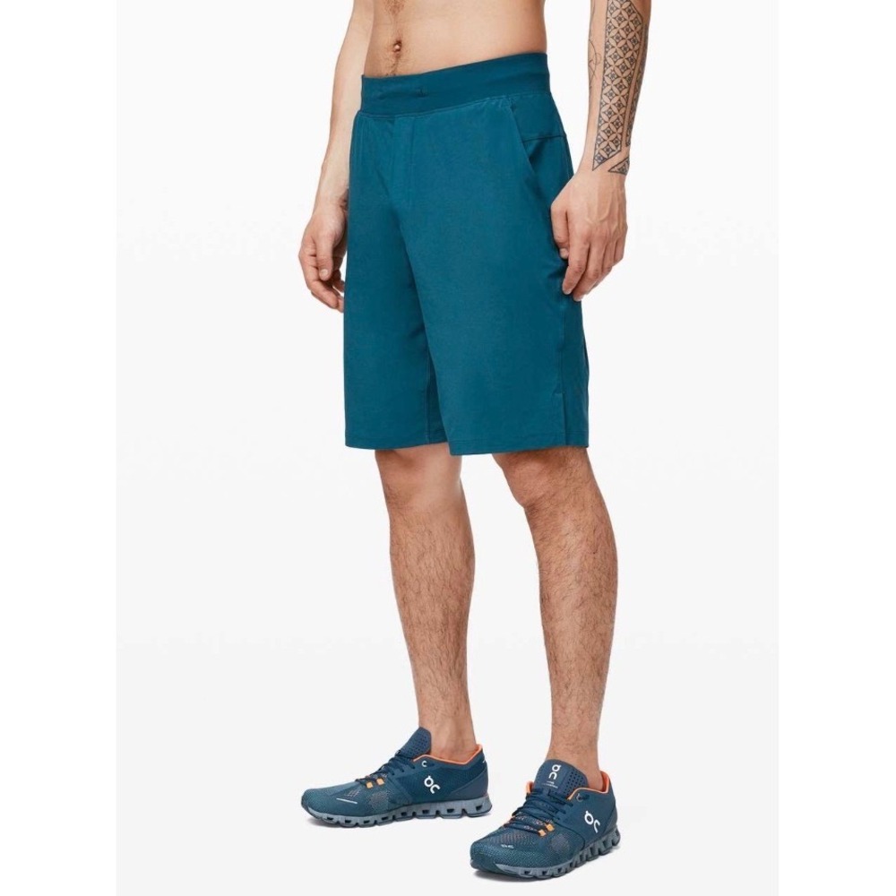 Lululemon Mens Size XL T.H.E 11" Training Shorts Bermuda Teal Swift Ultra Active
